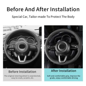 Nuovo Design coprivolante in pelle artificiale in fibra di carbonio per <span class=keywords><strong>Toyota</strong></span> Camry RAV4 ibrida <span class=keywords><strong>Corolla</strong></span> Cross Avalon TRD Interior - Product Image 5