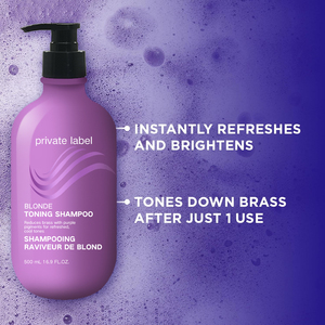Champú <span class=keywords><strong>profesional</strong></span> con brillo púrpura | Neutraliza los tonos de latón y Amarillo | para cabello rubio, plateado, gris y resaltado - Product Image 4