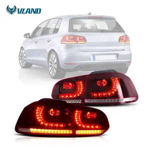 VLAND LED Tail Lights for Volkswagen MK6 Golf 6 2008-2014 with sequential turn signal
