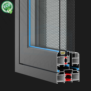 Ventanas Corredizas de Aluminio de Venta Directa de Fábrica, Ventana Abatible con Mosquitera - Product Image 4