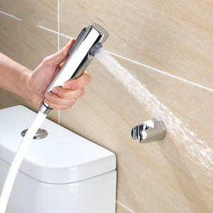 Hanssmart фабрика <span class=keywords><strong>OEM</strong></span> упаковка черный хром ванная пластиковая Shattaf Набор <span class=keywords><strong>ABS</strong></span> спрей Туалет Биде набор - Product Image 2