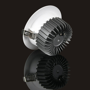 Luminaria LED Comercial Negra de Aluminio, Luz Blanca Neutra 4100K, CA 220V, IP20, 50000 Horas de Vida Útil, CRI90, Regulable - Product Image 2
