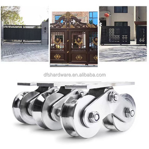 Ruedas Dobles de Acero Inoxidable 304 <span class=keywords><strong>para</strong></span> Puertas Pesadas - Product Image 4