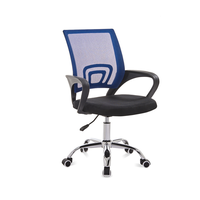 Chaise de bureau ergonomique pivotante en maille, réglable, pour la maison, les loisirs et les tâches informatiques