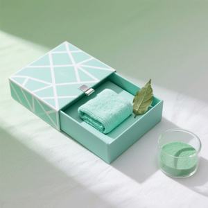 Caja de Papel Magnética para Toallas Faciales de Hotel de Playa, Embalaje de Cartón para Regalos, Papel de Embalaje FSC con Logotipo Personalizado - Product Image 2