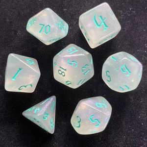 Dés lumineux D4 pour jeux de rôle D&D, jeu de dés en acrylique noir qui brille dans le noir pour Dungeons and Dragons - Product Image 5
