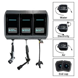 Commercial Wall-Mounted 10m 3-IN-1 Water Air Electric Combination Hose Reel for Full Car <strong>Wash</strong> Bay Setup - Product Image 4