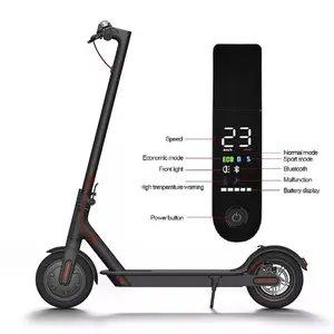 Hot sale 8.5 inch M365 folding electric scooter kick scooter 1:1 lcd dashboard