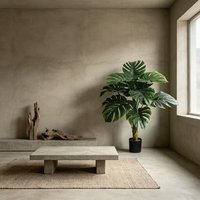 Décorations de mariage Evergreen : Plantes artificielles en plastique, Bonsaïs artificiels au toucher réel pour la maison, le hall et le bar