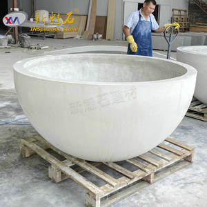 Nuevos Materiales de Construcción de Piedra, Maceta de Flores GRC, Jardinera Grande para Exteriores para Paisajismo - Product Image 1