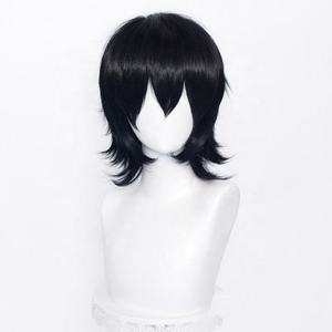 Toptan 35cm Kısa Çok Renkli MSN Peruk <span class=keywords><strong>Cosplay</strong></span> Sentetik Anime Cadılar Bayramı Isıya Dayanıklı Saç Perukları Parti İçin - Product Image 2