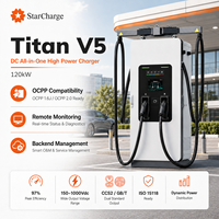 Chargeur DC pour véhicules électriques StarCharge Titan V5 120 kW avec surveillance et diagnostic à distance pour les stations de recharge de flotte connectées