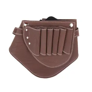 Custom PU Leather Hairdressing Scissors Belt Bag Hairdressing Tools Holster Pouch Case With Waist Belt barber products