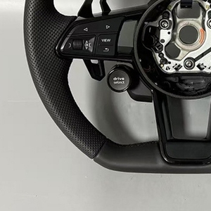 Volant en cuir <span class=keywords><strong>RS</strong></span> R8 Sport pour Audi A1 A3 R8 S4 S5 Q5 SQ5 A4 A5 A6 A7 RS3 RS4 RS5 TT TTRS - Product Image 3