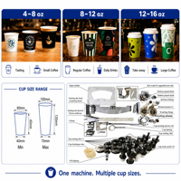 Machine à gobelets en papier entièrement servo-automatique 200 PCS/MIN, 4-16 oz, pour gobelets à café Starbucks, performance stable, lubrification complète