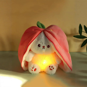 Peluche Lapin Mignon Doux et Moelleux, Motif <span class=keywords><strong>Carotte</strong></span> Fraise, Vente <span class=keywords><strong>en</strong></span> Gros, Animaux <span class=keywords><strong>en</strong></span> Peluche Personnalisés - Product Image 6