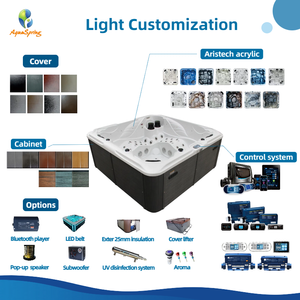 Vasche idromassaggio personalizzate per 5 persone di lusso per 5 persone vasca idromassaggio <span class=keywords><strong>jacuzzi</strong></span> con getti 100 - Product Image 2