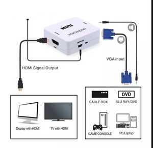 Черный 1080P <span class=keywords><strong>Mini</strong></span> <span class=keywords><strong>VGA2HDMI</strong></span> VGA к HDTV конвертер адаптер - Product Image 6