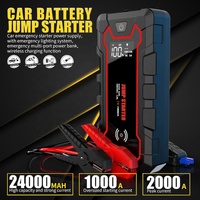 Démarreur professionnel 3500A, booster de batterie 12V, batterie externe 14800mAh avec affichage de la détection du courant en temps réel pour SUV et camion