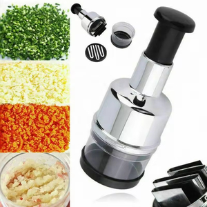 Stainless Steel Manual Food <b>Chopper</b> Handheld <b>Vegetable</b> Onion Press <b>Chopper</b> Kitchen Accessories - Product Image 3