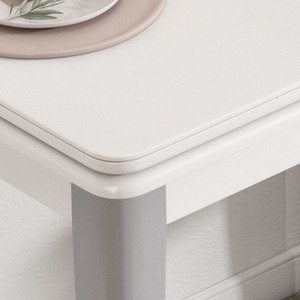 Set <span class=keywords><strong>da</strong></span> Pranzo Moderno Pieghevole con Gambe in Legno Massello, <span class=keywords><strong>Tavolo</strong></span> <span class=keywords><strong>da</strong></span> Cucina Allungabile per <span class=keywords><strong>4</strong></span> Persone - Product Image 5