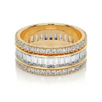 Bague en argent sterling 925 avec moissanite couleur D VVS, bijoux personnalisés MUSHAN, luxe, noble, élégante, style reine, diamant
