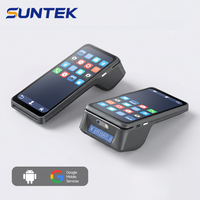 Terminal POS Móvil Inteligente Todo en Uno Android 15 GMS 6.75+2.4'' para Lotería/Pedidos de Comida con Impresora NFC