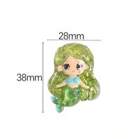Groothandel Glitter Zee Flatback Handgeschilderde Cartoon Iabubu Kawaii HK Zeemeermin Hars Charm voor Mobiele Telefoonhoesjes Sieraden maken