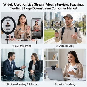 Microphone Lavalier Portable Rechargeable Sans Fil pour <span class=keywords><strong>Enregistrement</strong></span> Audio/Vidéo, Communication Filaire Compatible Téléphone PC, avec Boîtier de Charge - Product Image 5