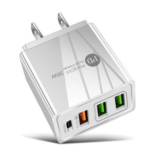 PD 36W ที่ชาร์จเร็วแบบสี่พอร์ตพร้อมพอร์ต USB-A ประเภท C สำหรับอุปกรณ์ที่ชาร์จเร็ว - Product Image 3