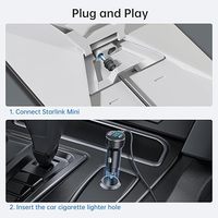 Starlink Mini câbles allume-cigare 3 en 1 USB/CLA/DC Affichage numérique Chargeur de voiture pour cordon d'alimentation Kit d'accessoires