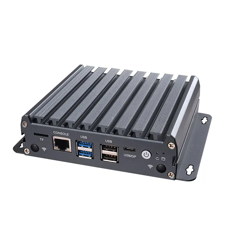 Zunsia N95 N100 Mini Pc Router 4 LAN 12th Gen Alder Lake DDR5 16GB N200 N300 Mini Pc Industrial sem ventilador