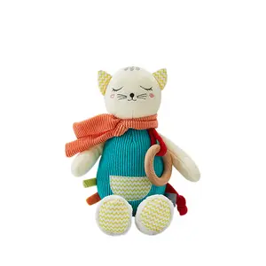 Best Selling Lovely White Cat Stuff Animal Soft Toy Custom