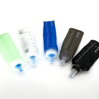 Bouteille d'eau souple écologique avec logo personnalisé pour la course à pied, la gym, la randonnée, avec poche à eau intégrée, fabricant de gourdes souples