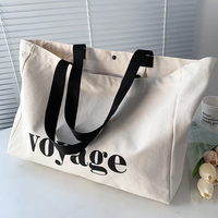 Sac à provisions en toile de coton personnalisable de style rétro américain Sac de plage écologique Motif d'écran populaire pour la publicité