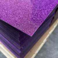 Feuille acrylique scintillante de 3mm 1/8 ", découpée sur mesure pour l'artisanat, la décoration, l'affichage et le design de mode.