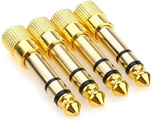 6.35Mm (<span class=keywords><strong>1</strong></span>/<span class=keywords><strong>4</strong></span> Inch) Mannelijk Naar 3.5Mm (<span class=keywords><strong>1</strong></span>/8 Inch) Vrouwelijke Stereo Audio Adapter Converter Voor Gitaar Koptelefoon Amp - Product Image 1