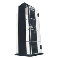 Distributeur de cigarettes pour magasin de tabac, vitrine en acrylique noir mat, présentoir à cigarettes pour supermarché