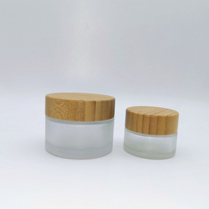<span class=keywords><strong>Pot</strong></span> <span class=keywords><strong>en</strong></span> verre transparent givré vide, <span class=keywords><strong>pot</strong></span> cosmétique <span class=keywords><strong>en</strong></span> verre, récipient <span class=keywords><strong>en</strong></span> verre avec couvercle à vis <span class=keywords><strong>en</strong></span> <span class=keywords><strong>bambou</strong></span> - Product Image 4