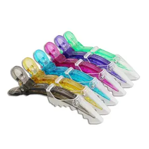 Transparentanti Heat Durable Strong Hold Fixing Hair Cutting Styling Clip Alligator Clips Crocodile Matte Carbon Salon CN;GUA