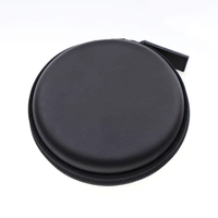 Étui de rangement pour écouteurs en EVA rond, étanche, antichoc, vide, avec fermeture éclair, organiseur numérique, pochette de voyage en EVA pour câble, carte SD