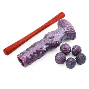 N-MR5310 Dragon Eggs Ovipositor <b>Dildo</b> Silicone Manuel Push Hollow <b>Dildos</b> for Laying Eggs Body Stimulation Sex Toys for Women Men - Product Image 4