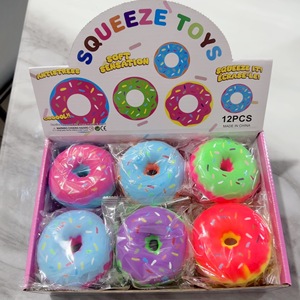 New Fluffy Super Soft Sticky Fidget Stress Relief Toys Slow <b>Rebound</b> Doughnut Squishy Toy Decompression Gift - Product Image 1