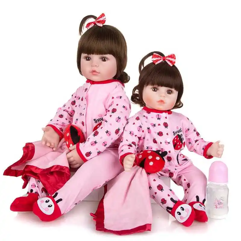 KEIUMI-juguetes sorpresa para niños, cuerpo de tela suave, bonitos bebés, juguete para recién nacidos, muñecas Reborn De 48Cm