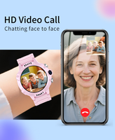Reloj Inteligente para Niños, Multilingüe, LBS+WiFi, 4G, con Cámara, Videollamadas, Juegos, Reloj Inteligente para Niños