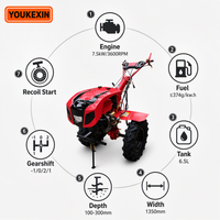 OEM ODM Cultivadora Grande de Accionamiento Directo a Gasolina, Ancho de 1000-1400mm, Cuchillas de Acero Aleado, Personalizable OEM ODM para Suministro a Distribuidores de Viñedos