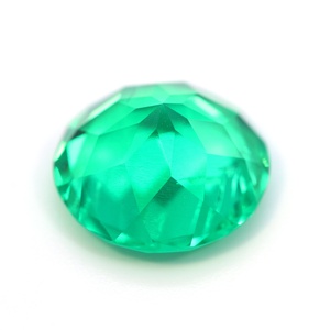 Lab Grown Green Emerald 1,6mm Gemstone Standard Round Brilliant Cut Clock Jewelry Set Personalizado - Product Image 6