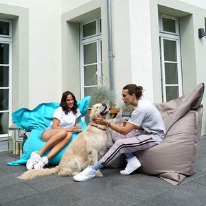 LUCKYSAC Offre Spéciale Housse de <span class=keywords><strong>Coussin</strong></span> XXL Géante de Luxe pour Pouf Amovible Imperméable pour Fauteuils Pouf Intérieur/Extérieur - Product Image 6