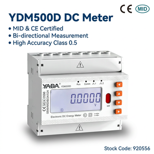 Compteur d'énergie YADA MID intelligent, affichage LCD kWh, rail DIN, port RS485, protocole MODBUS-RTU, haute précision 0,5, courant continu - Product Image 2