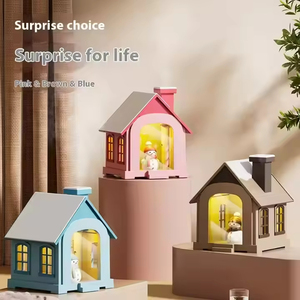 Air Fog Aromathérapie Humidificateur de bureau Snow House Veilleuse Ultrasonic Spray pour la <span class=keywords><strong>maison</strong></span> Voiture Chambre Portable Cadeaux de Noël - Product Image 2